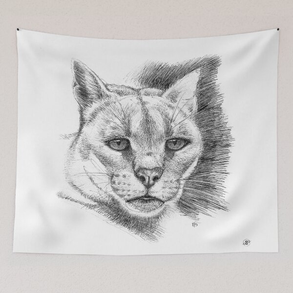 Item preview, Cougar face designed and sold by square1studio.
