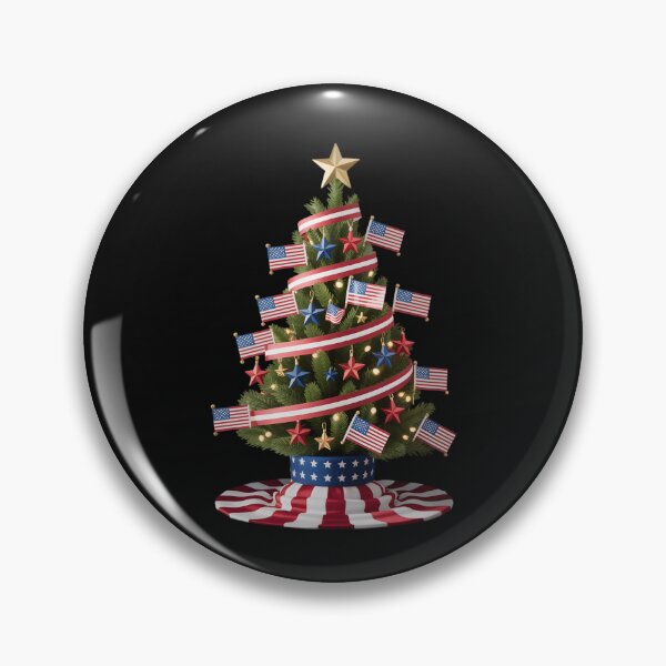 Item preview, Christmas Tree America USA flag Stars Xmas Patriotic designed and sold by clothesy7.