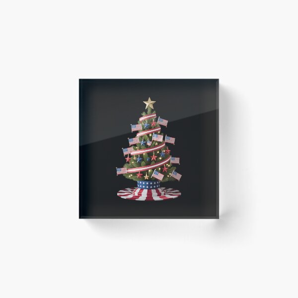 Item preview, Christmas Tree America USA flag Stars Xmas Patriotic designed and sold by clothesy7.