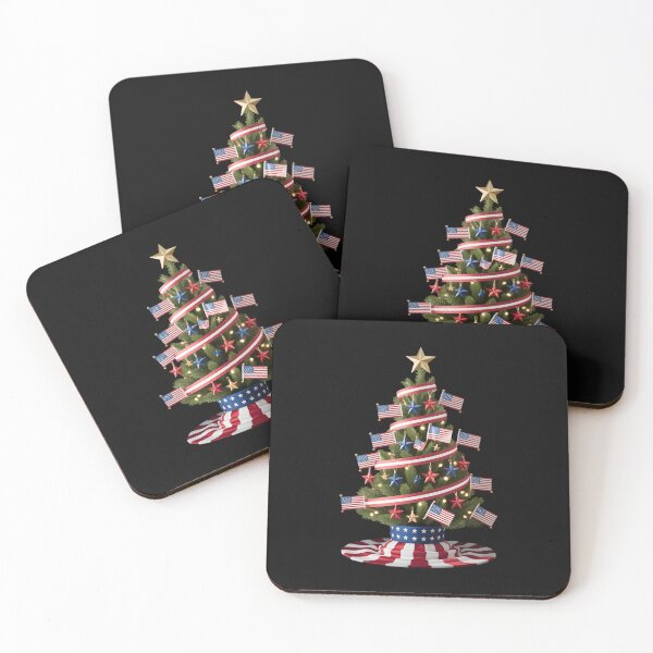 Item preview, Christmas Tree America USA flag Stars Xmas Patriotic designed and sold by clothesy7.