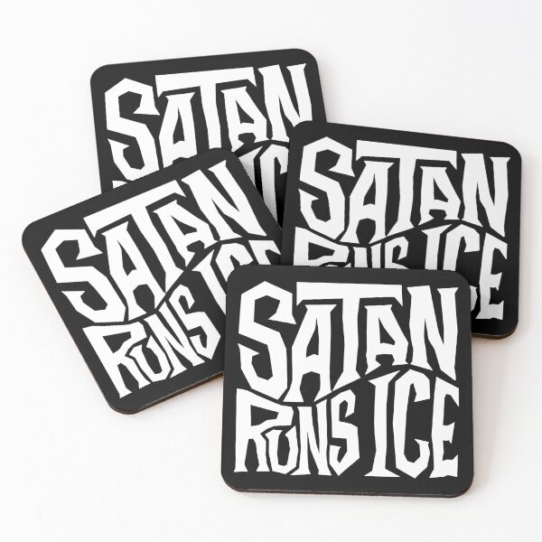 Item preview, Satan Runs ICE Word Art designed and sold by Unhinged Heather.