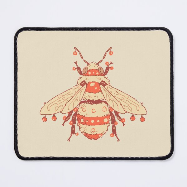 Item preview, Christmas Bee, festive ornament-adorned stylized illustration designed and sold by Magnificent Lizard.