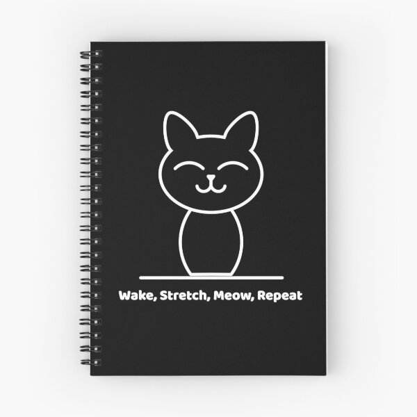 Item preview, Wake, Stretch, Meow, Repeat - Cat Life Cycle Design designed and sold by P&B Digital Art.