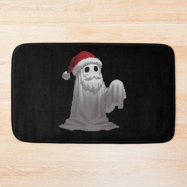 Item preview,  Pixel Santa Sheet Ghost – Funny Festive Retro Art designed and sold by UniqueArtsOnly.