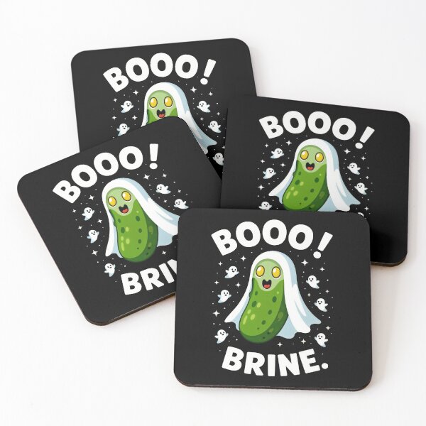 Item preview, Boo! Brine. Halloween Pickle Ghost designed and sold by moonmymuse7.