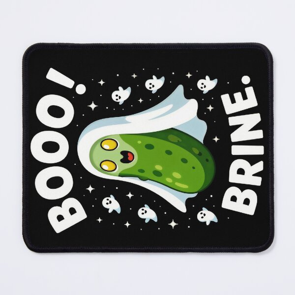 Item preview, Boo! Brine. Halloween Pickle Ghost designed and sold by moonmymuse7.
