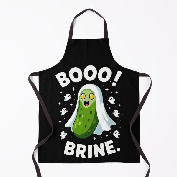 Item preview, Boo! Brine. Halloween Pickle Ghost designed and sold by moonmymuse7.
