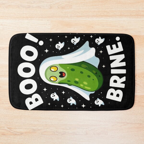 Item preview, Boo! Brine. Halloween Pickle Ghost designed and sold by moonmymuse7.