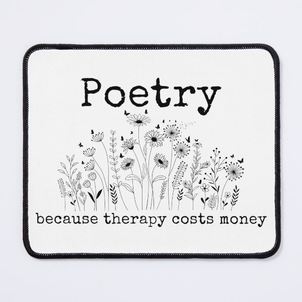 Item preview, Poetry is Therapy designed and sold by QKPAuthorMerch.