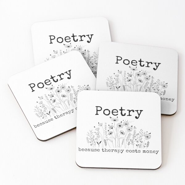 Item preview, Poetry is Therapy designed and sold by QKPAuthorMerch.