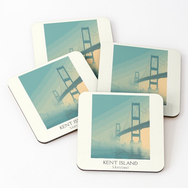 Item preview, Kent Island Maryland | Bay Bridge Fog Poster designed and sold by TuncGK.