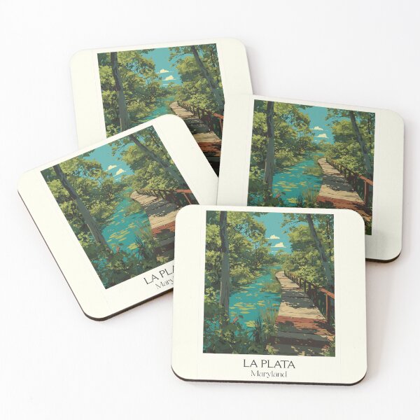 Item preview, La Plata Maryland | Wetland Boardwalk Poster designed and sold by TuncGK.