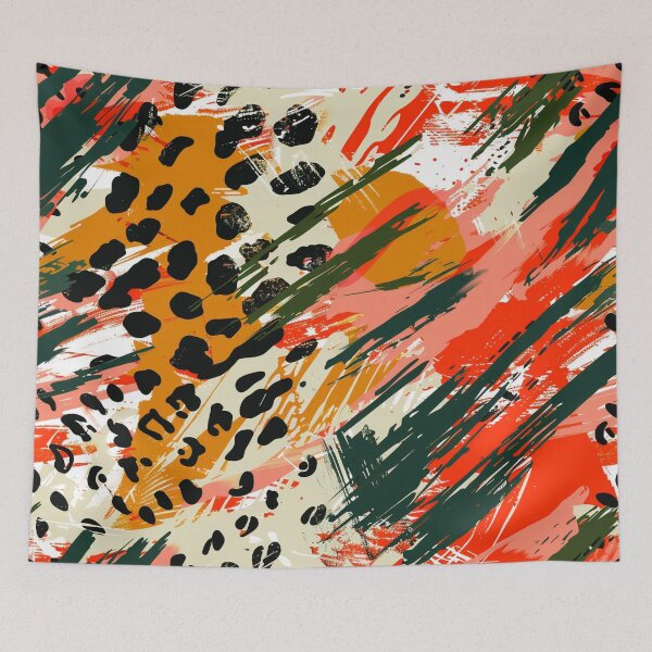 Item preview, Wild Fusion – Abstract Animal Print Pattern | Modern Jungle Art Design designed and sold by Silmoyo.
