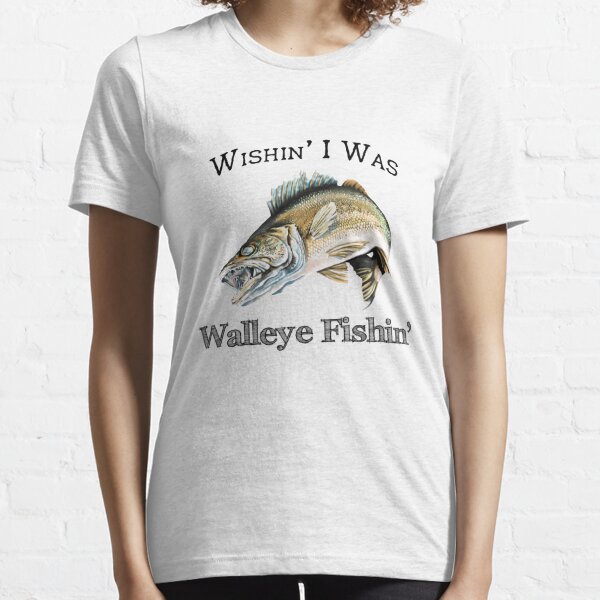  Walleye Heartbeat For Freshwater Fish Fishing Lovers T-Shirt :  Clothing, Shoes & Jewelry