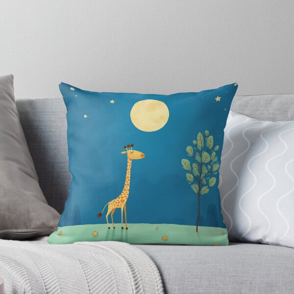 Artikelvorschau, Giraffe unter dem Mond – Sternennachtwunder entworfen und verkauft von Whimsical Hug.
