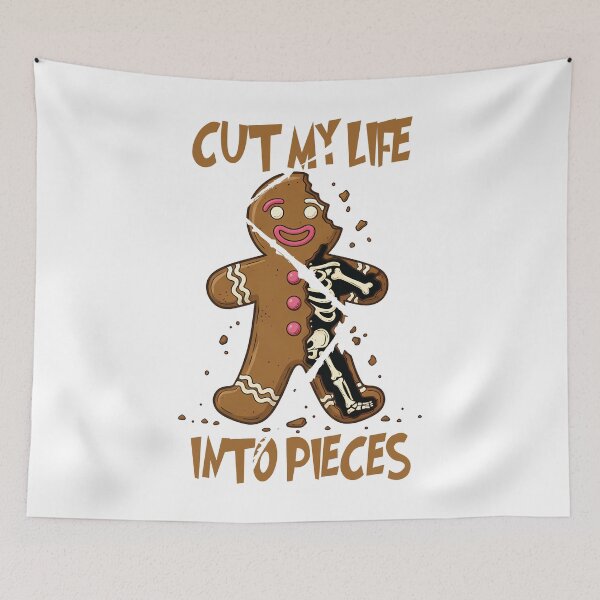 Item preview, Cut Me Into Pieces Funny Gingerbread Skeleton Christmas Parody designed and sold by kjanedesigns.