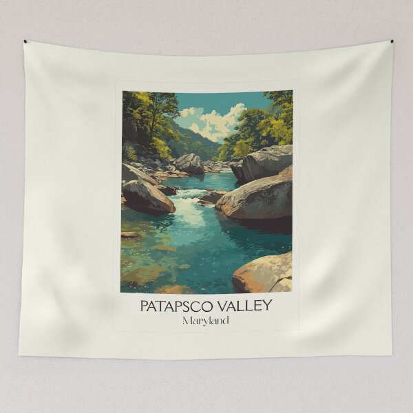 Item preview, Patapsco Valley Maryland | Historic Mill Ruin Poster designed and sold by TuncGK.