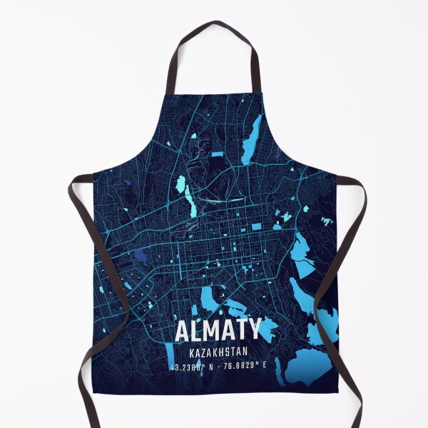 Item preview, Almaty Midnight City Map designed and sold by HomeLivingCo.