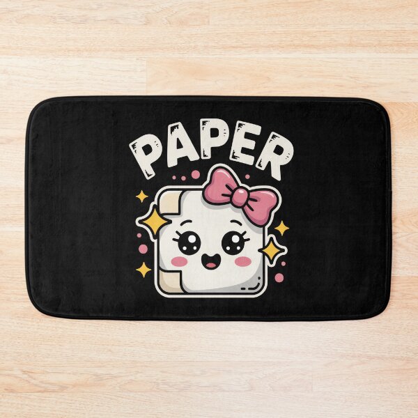 Item preview, Cute Kawaii Paper With Bow Rock Paper designed and sold by MooonTees.