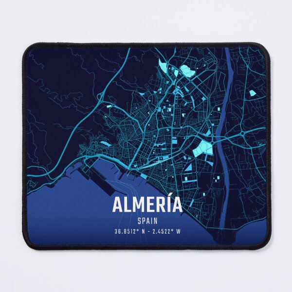 Item preview, Almería Midnight City Map designed and sold by HomeLivingCo.