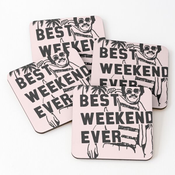 Item preview, Best-Weekend-Ever-Cool-Movie-Quote-Vintage-Retro-Funny-80S-Graphic-Hilarious-Beer-Drinking-Witty-Alcohol-Party-At-Bernies designed and sold by AntonWeis.