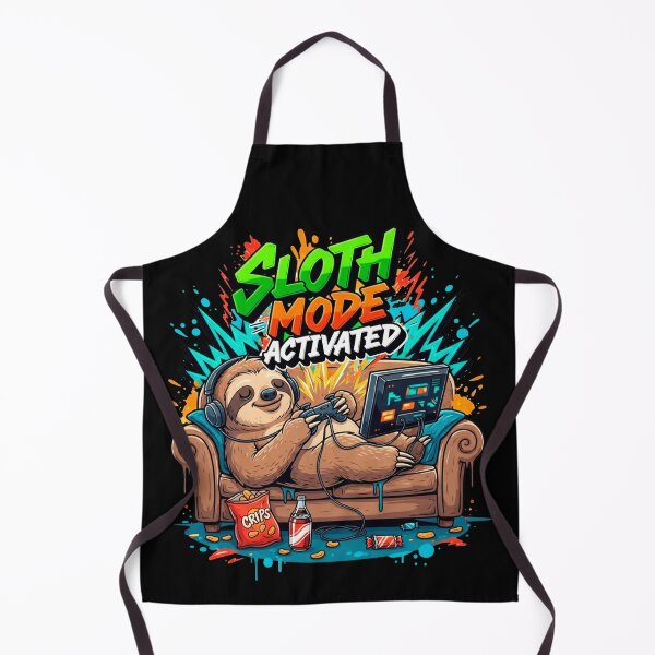 Item preview, Sloth Mode Activated Gaming Cartoon designed and sold by SholoStudio.