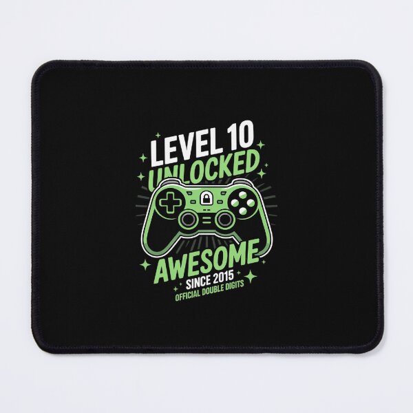 Item preview, Level 10 Unlocked Awesome Since 2015 10th Birthday Gaming designed and sold by Belkisallen.