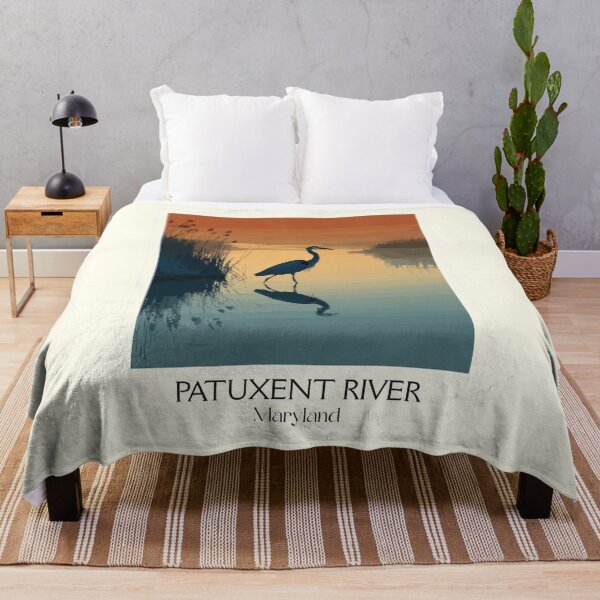Item preview, Patuxent River Maryland | Blue Heron Silhouette Poster designed and sold by TuncGK.
