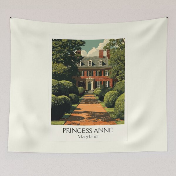 Item preview, Princess Anne Maryland | Historic Mansion Poster designed and sold by TuncGK.