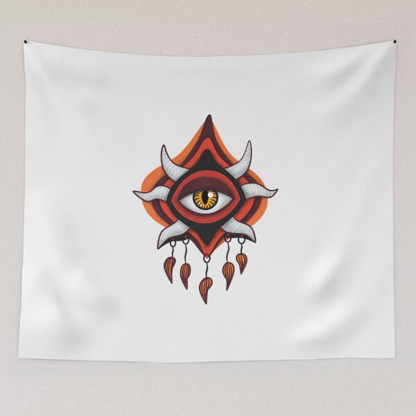 Item preview, Fiery Eye of Protection – Mystical Symbolic Design designed and sold by WeFineMost.