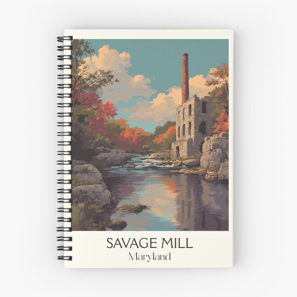 Item preview, Savage Mill Maryland | Historic Cotton Mill Poster designed and sold by TuncGK.