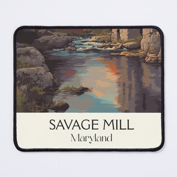 Item preview, Savage Mill Maryland | Historic Cotton Mill Poster designed and sold by TuncGK.