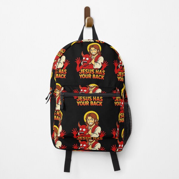 Item preview, Jesus Has Your Back meme Jesus Christ Bible Quote designed and sold by plushism.