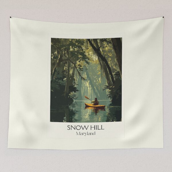 Item preview, Snow Hill Maryland | Pocomoke River Poster designed and sold by TuncGK.