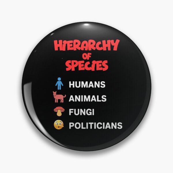 Item preview, Hierarchy of Species - Politicians Suck designed and sold by Snark Town Tees.