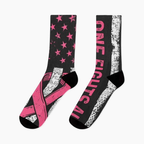 Item preview, No One Fights Breast Cancer Alone American Flag Pink Ribbon designed and sold by teemaker24.