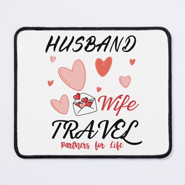 Item preview,  Husband and Wife Travel Partners for Life Couple Matching designed and sold by ZACK ART.