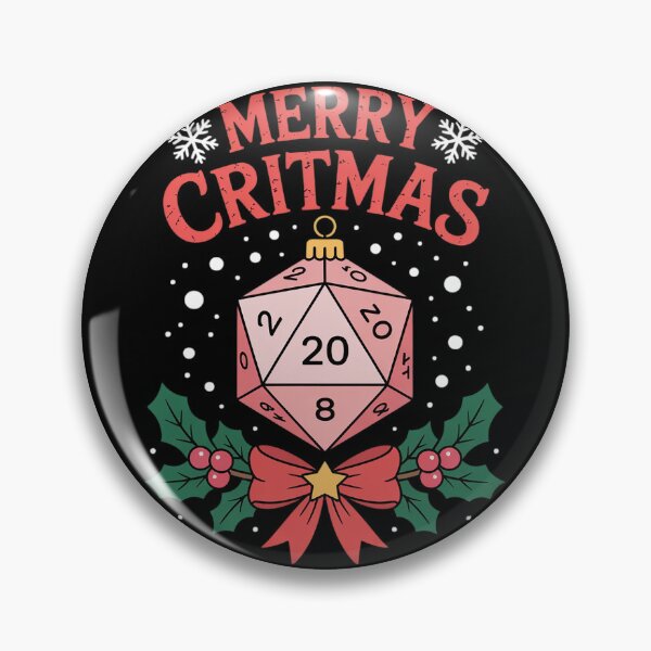 Item preview, Merry Critmas 20 Sided Dice RPG Christmas Holiday Board Game T  designed and sold by THagBlue.