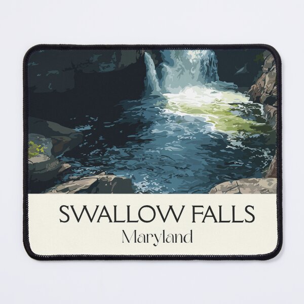 Item preview, Swallow Falls Maryland State Park | Forest Waterfall Poster designed and sold by TuncGK.