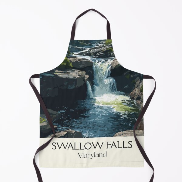 Item preview, Swallow Falls Maryland State Park | Forest Waterfall Poster designed and sold by TuncGK.