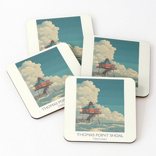 Item preview, Thomas Point Shoal Maryland | Chesapeake Lighthouse Poster designed and sold by TuncGK.