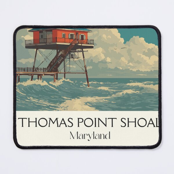 Item preview, Thomas Point Shoal Maryland | Chesapeake Lighthouse Poster designed and sold by TuncGK.