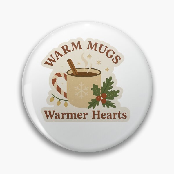 Item preview, Warm Mugs Warmer Hearts — Cozy Christmas Design designed and sold by Truvas.