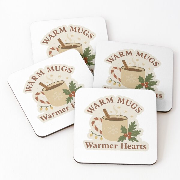 Item preview, Warm Mugs Warmer Hearts — Cozy Christmas Design designed and sold by Truvas.
