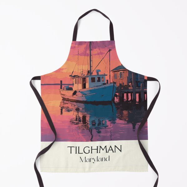 Item preview, Tilghman Island Maryland | Watermen's Village Sunset Poster designed and sold by TuncGK.