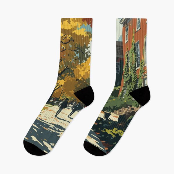 Item preview, Towson Maryland | Autumn University Town Poster designed and sold by TuncGK.