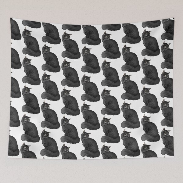 Item preview, Cat - Bengal Cat - Charcoal Spotted Longhair designed and sold by Jennifer Stolzer.