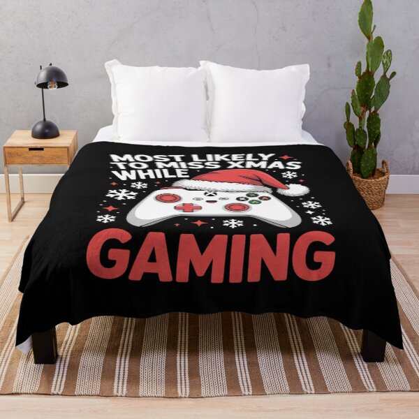 Item preview, Most Likely To Miss Xmas While Gaming Christmas Pajama Game2 designed and sold by THagBlue.