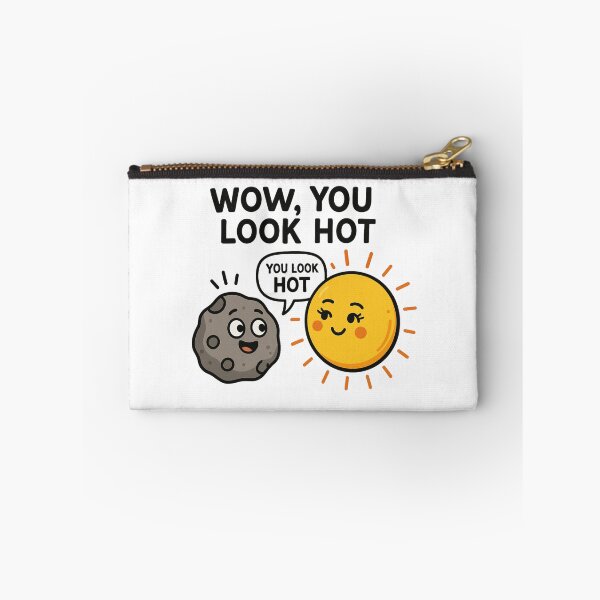 Item preview, Cute Sun and Asteroid Flirty Cartoon Pun Design. designed and sold by The-T-In-Retro.