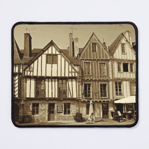 Item preview, Medieval buildings by Vannes port 1, sepia designed and sold by paulboizot.